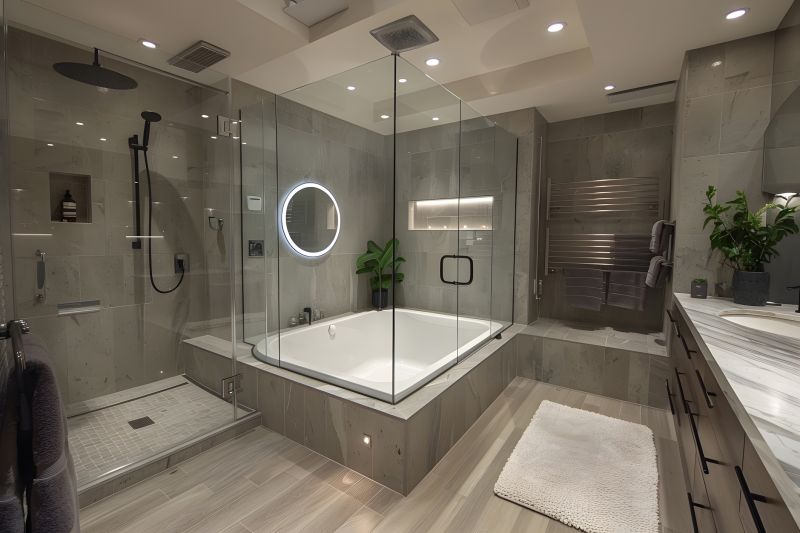 Completed Bathroom with Bathtub