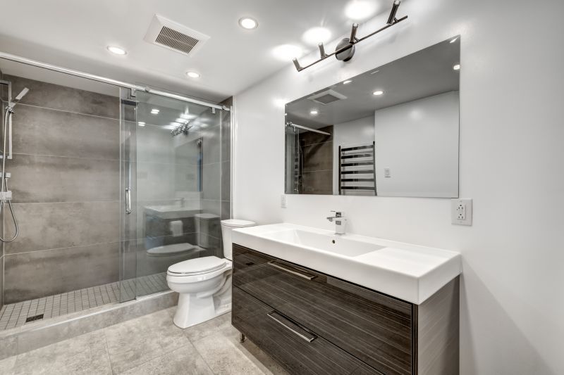 Contemporary Shower Area
